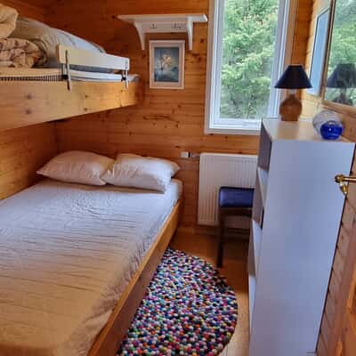 Second bedroom with large bunk bed